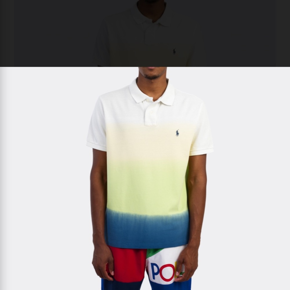 Dip Dye Polo by Ralph Lauren Shirt NWOT